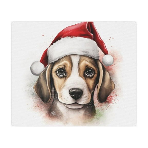 DistinctInk Mouse Pad - 1/4" Foam Rubber - Beagle Puppy Drawing