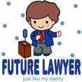 thumbnail image 2 of CafePress - Future Lawyer Like Daddy Baby Infant Bodysuit - Baby Light Bodysuit, Size Newborn - 24 Months, 2 of 4
