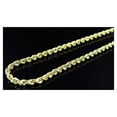 thumbnail image 2 of Mens/ Ladies 1/10th 10K Yellow Gold 2.5 MM Hollow Rope Chain Necklace 16-28 Ins, 2 of 7