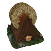 Camping TENT & CAMPFIRE Coasters & Holder Set, by Wilcor