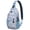 Cute Flying Un, variant on Cute Flying Unicorn Sling Backpack for Women Women, Rainbow Fantasy Crossbody Bag with Cartoon Stars, Clouds, and Galaxy Sky