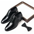 thumbnail image 5 of kkdom Men Dress Shoes Leather Formal Slip On Oxford Shoes Wedding Business Black Size 8, 5 of 7