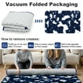 thumbnail image 6 of Lalado 8ft x 10ft Shag Area Rug, Soft Fluffy Indoor Tie-Dye Area Rugs for Living Room Bedroom Decor Carpet, Blue & White, 6 of 8