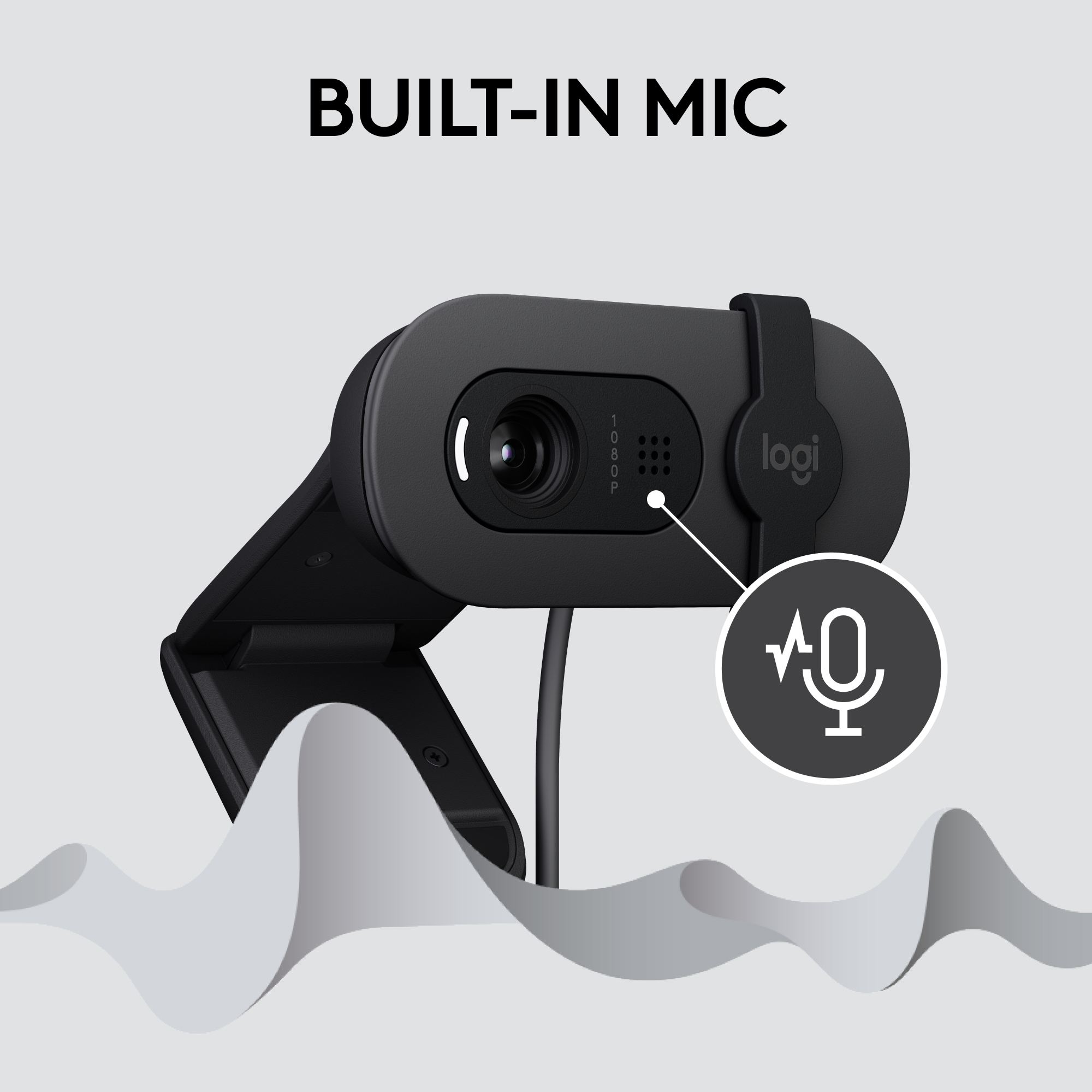 Logitech Brio 100 Full HD Webcam with Graphite photo 5