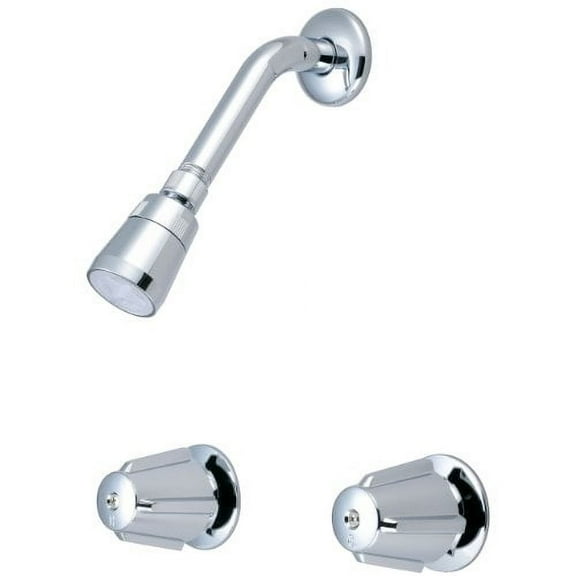 Olympia Faucets P-1212 Two Handle Shower Set, Chrome Finish