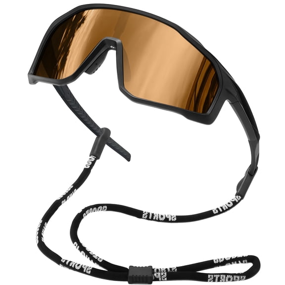 KANASTAL Sports Sunglasses Men Polarized Sun Glasses Women Wrap Around UV400 Protection Shades Ski Climbing Hiking Cycling Sailing Running - Brown Lens