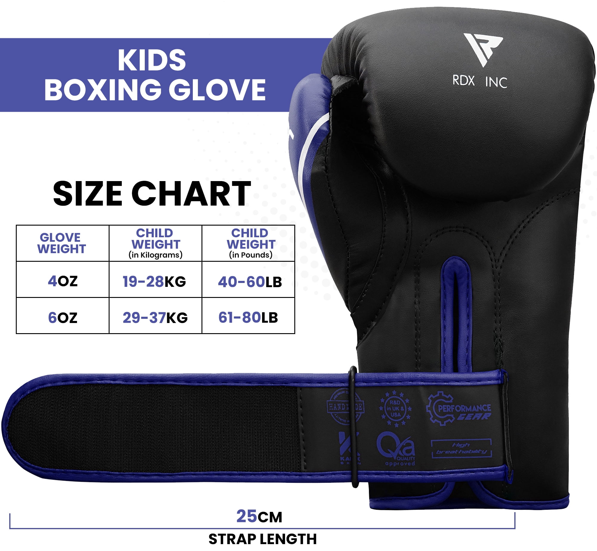 RDX Boxing Gloves for Kids, Maya Hide Leather Junior Champions Punching Training Gloves for Boxing, MMA, Muay Thai Gloves with Ventilated Palm