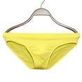 thumbnail image 1 of StSilkitty Mens Briefs Lightweight Soft Breathable Stretch Underwear Solid Color Low Waist Bikini Underpants, 1 of 3