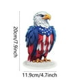 thumbnail image 3 of Yooshoverk Independence Day Eagle Figurine 2D Durable for Home Entryway Decor, 3 of 9