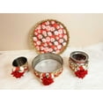 thumbnail image 2 of Rose Print Karvachauth Set for Indian Festival, 2 of 4