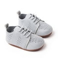 thumbnail image 2 of Otqutp Children Flat Shoes&nbsp;Girls Boys Single Shoes First Walking Shoes Toddler Soft Bottom Breathable Lace Up Mesh Sports Shoes, 2 of 8