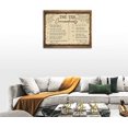 thumbnail image 4 of 10 Commandments Wall Art Motivational Ten Commandments Wall Decor Christian Canvas Painting Bible Verse Vintage Pictures Positive Quotes Artwork for Office Living Room Framed Ready to Hang 12"x16", 4 of 6