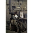thumbnail image 3 of Corot, Jean-Baptiste-Camille 13x18 Black Modern Framed Museum Art Print Titled - Corots Studio, 3 of 5