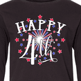 thumbnail image 4 of Inktastic Happy 4th- Fourth of July firework Long Sleeve Youth T-Shirt, 4 of 5