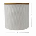 thumbnail image 3 of Wave Small Ceramic Canister, White, 3 of 5