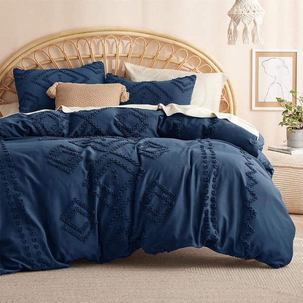 Funda Queen - Funda Nórdica Queen, Ropa de Cama Boho Queen para Todas las Estaciones, 3 Piezas,