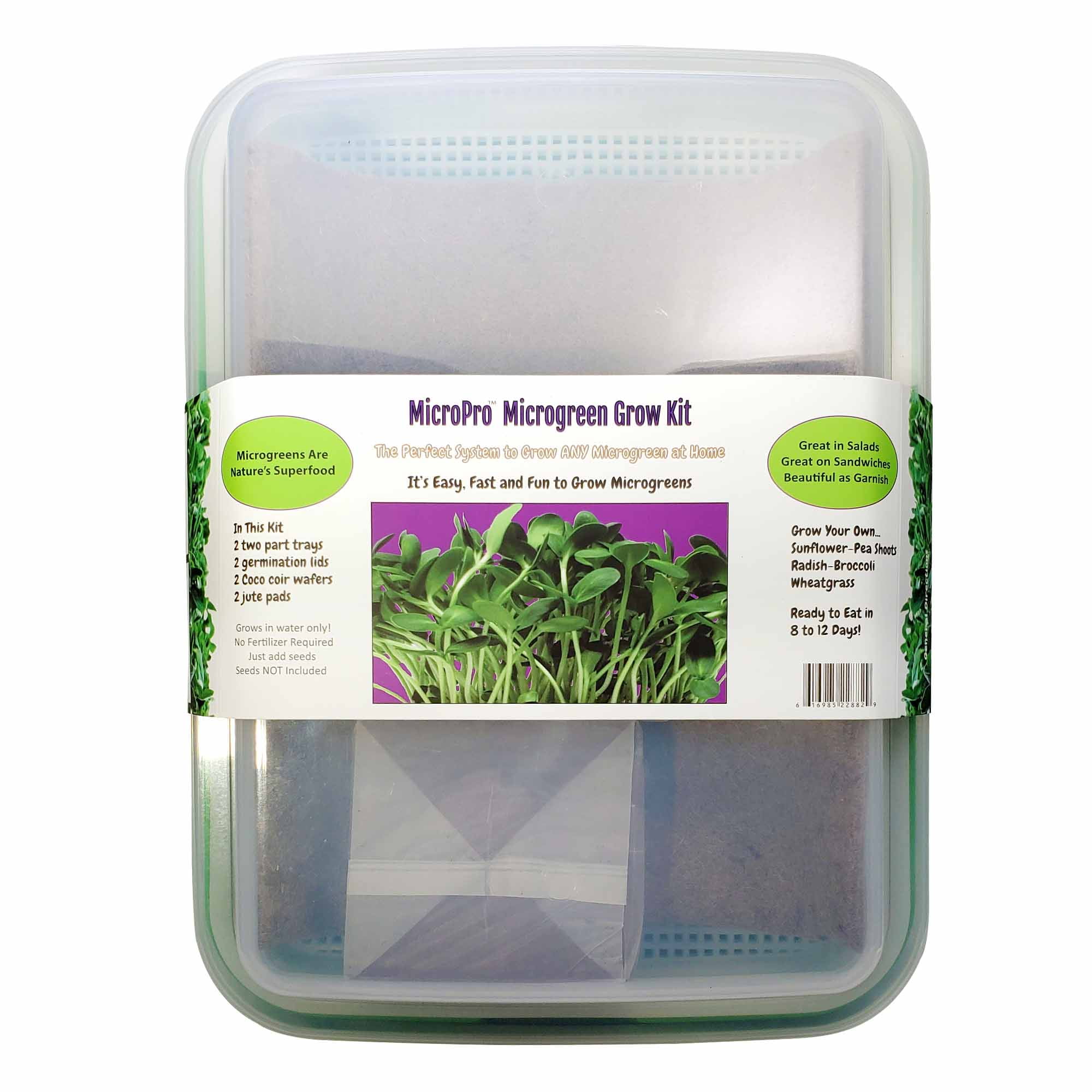 radish etc. Briccoli Grow Your Own Superfood Microgreens countertop garden kit kale