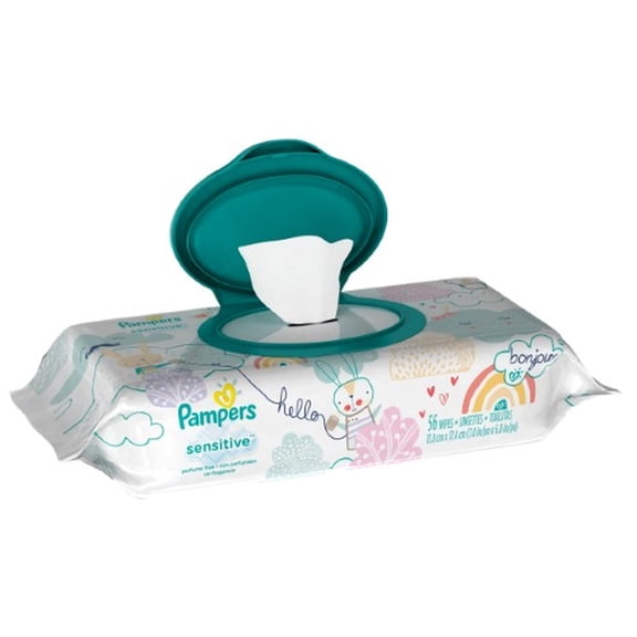 Pampers Baby Wipes Sensitive (Pack of 4)
