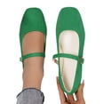thumbnail image 3 of EliteGoogv Womens Ballet Flats Square Toe Slip On Casual Shoes For Women Comfortable Lightweight Flats Footwear GN2 US:9, 3 of 9