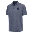 thumbnail image 2 of Men's Antigua Heather Navy Houston Texans Par 3 Polo, 2 of 3