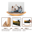thumbnail image 3 of 5X7 Rectangular Picture Frames Landscape Picture Frame, Wooden Photo Frames with Solid Wood & Frameless Acrylic Cover, 3 of 6