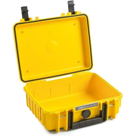 B&W International Type 1000 Hard Case Waterproof Equipment Protection Empty Case No Inserts Yellow