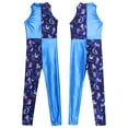 thumbnail image 2 of iiniim Kids Girls One Piece Bodysuit Gymnastsics Ballet Dance Leotard Jumpsuit Sportswear Navy Blue 10, 2 of 7
