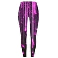 thumbnail image 4 of BiZtdJrK Flash Sales Today Sequin Leggings for Women Glitter Sparkle Print New Years Pants Casual Compression Tummy Control Yoga Tights Milk Silk Soft Legging Pants Purple S, 4 of 7