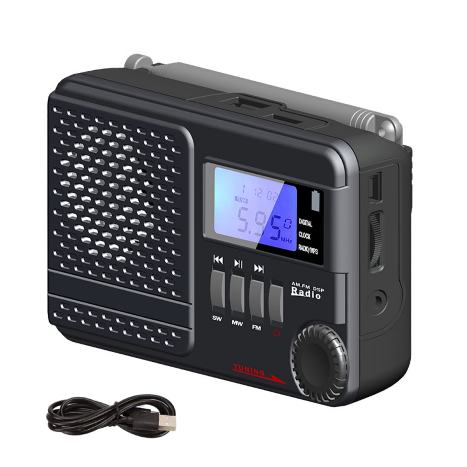 Eton Elite Satellit HD Portable AM/FM/LW/SW Radio with HD Radio