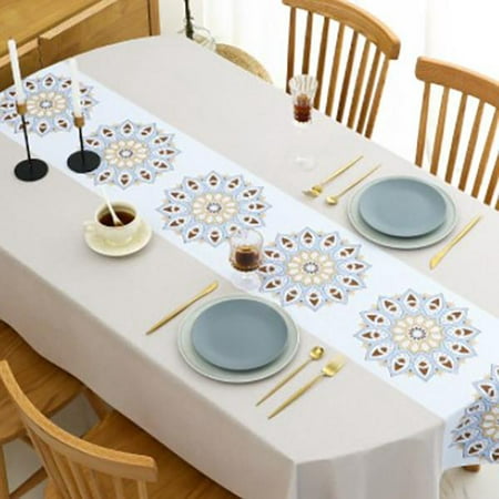 

Vinyl Rectangle Tablecloth - 100% Waterproof Oil Proof Spill Proof PVC Table Cloth Wipe Clean Table Cover for Dining Table
