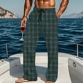 thumbnail image 6 of Mutghys Plaid Pajama Pants for Men Elastic Waist Drawstring Sleep Pants with Pockets Home Relaxing Soft Comfy Casual Pants S-3XL, 6 of 9