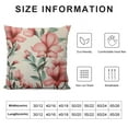 thumbnail image 5 of ONETECH  Watercolor Magnolia Flowers Throw Pillow Cover Plant Floral Leaf Elegance Nature Flower Romantic Botanical Pillow Case Decorative Men Women Boy Girl Room Cushion Cover, 5 of 5