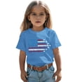 thumbnail image 3 of MuXiKeJi Clothes Girl American Flag Shirts Bow Tshirt 4th of July Shirt Cotton Short Sleeve Tees 2-12 Years, 3 of 7