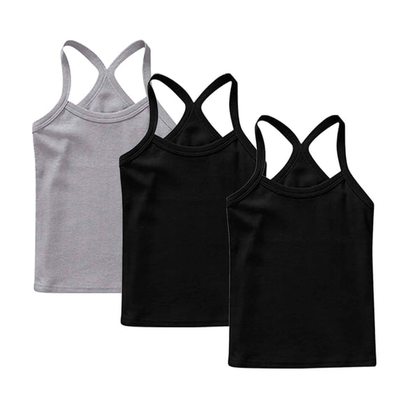 hengsof Kids Girls' Cotton Camisole Tank Top Undershirt (Multipack)
