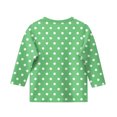 thumbnail image 4 of breaise Girls 3/4 Sleeves T-Shirt Kids Casual Swiss Dot Print Tunic Tops Loose Comfy Soft Tees Blouses 3-12 Years, 4 of 5