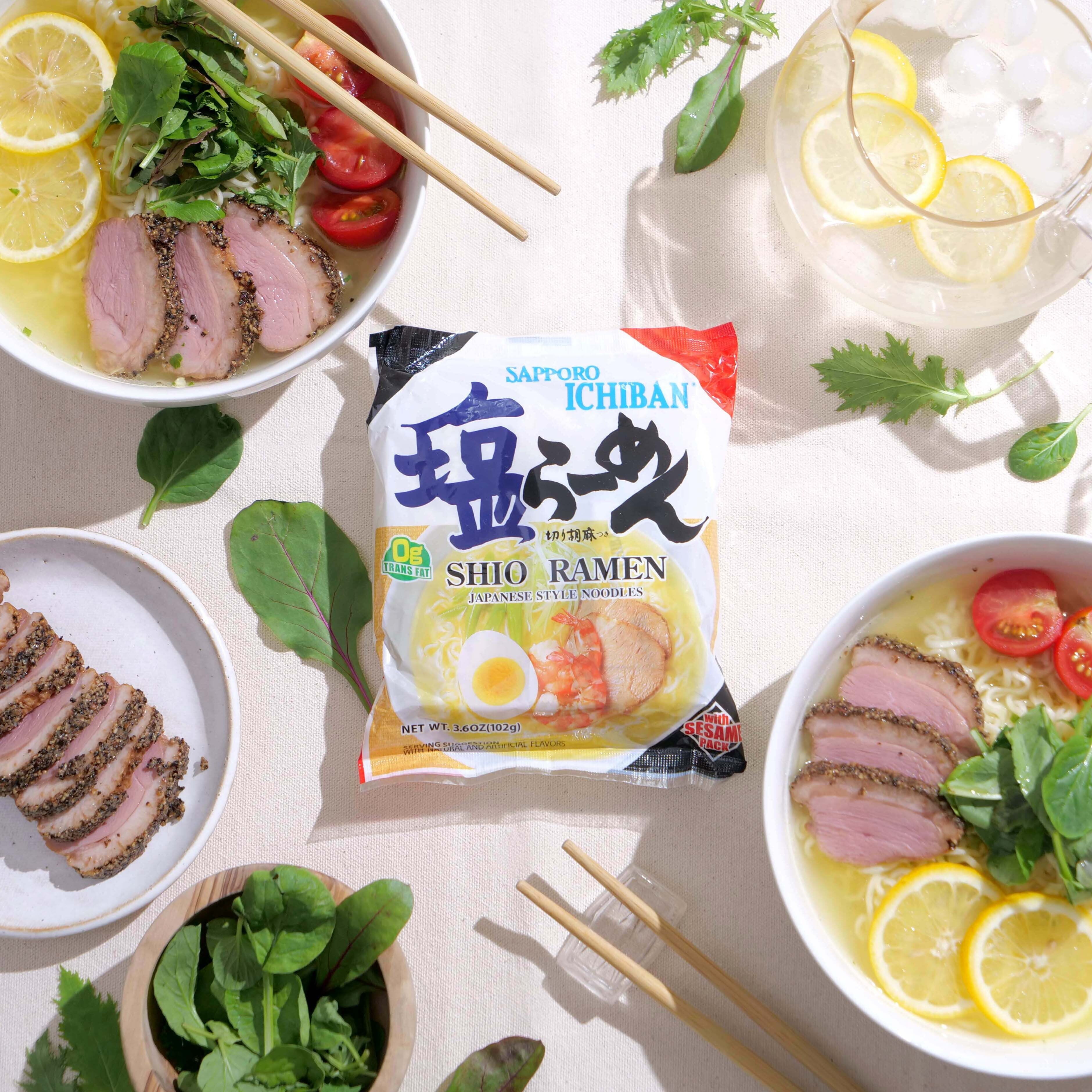 (3 pack) Sapporo Ichiban Shio Ramen, Prepared Soup, (5-Pack)