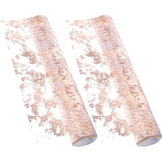 MasteelfCA 2 Rolls Table Runner Table Decoration Floral Wrapping Paper For Dining Room