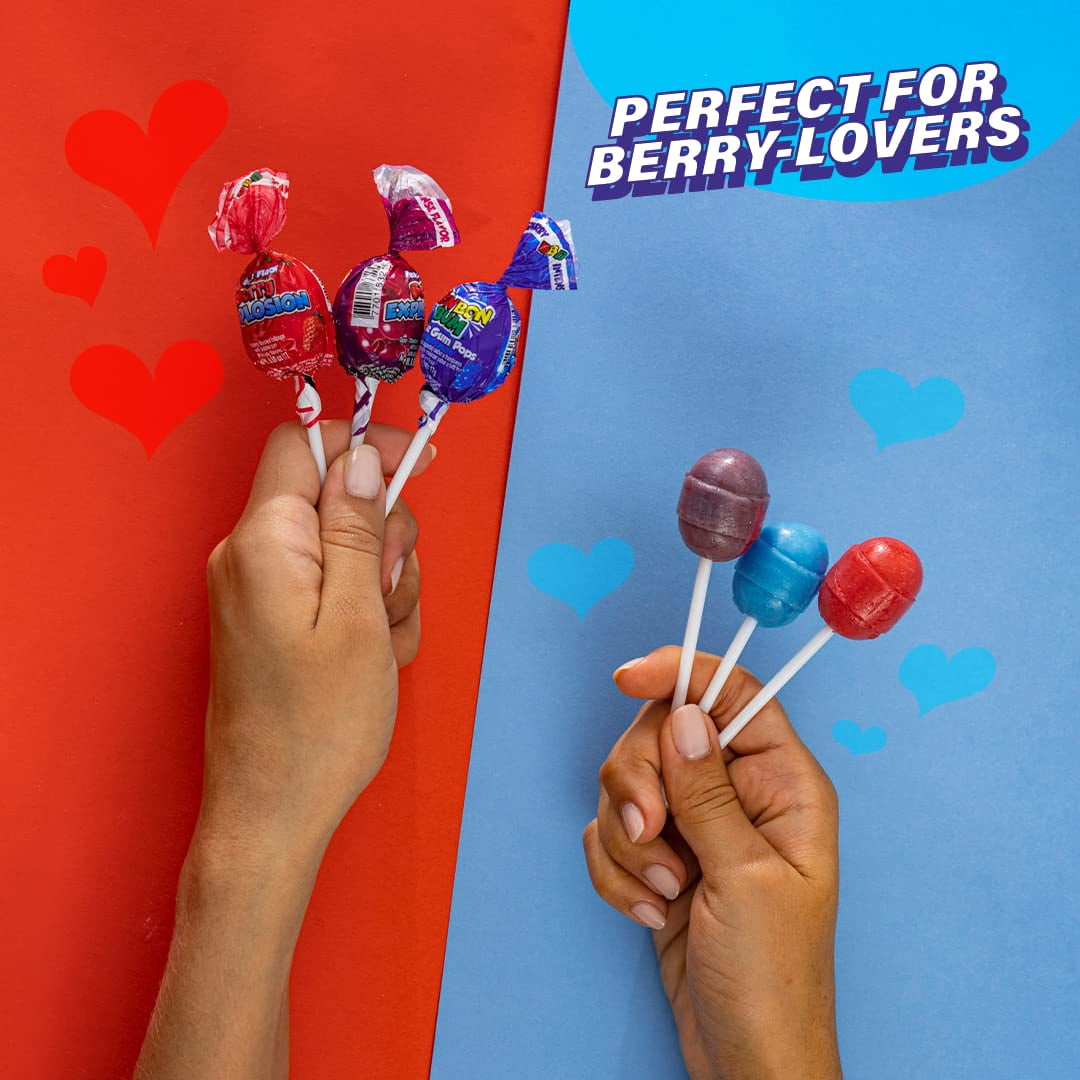 (9 pack) Colombina Berry Explosion Lollipops, 12-Pack