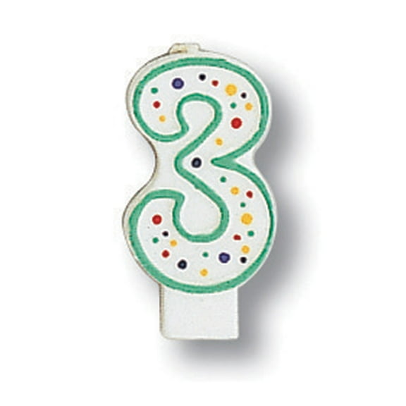 #3 Wax Birthday Candle