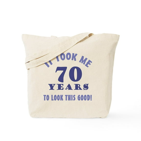 CafePress - Hilarious 70Th Birthday Gag Gifts Tote Bag - Unisex Canvas Tote Bag, Beige, 1-Piece