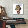 thumbnail image 5 of Epic Art 'Tiki Head 2 Screaming' by Flyland Designs, Acrylic Glass Wall Art, 12"x12", 5 of 8