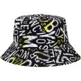 thumbnail image 6 of CoCopeaunts Black White Bucket Hat for Men Spring Summer Outdoor Sun Protection Fisherman Hat Women Bucket Cap Double-Faced Wear, 6 of 8