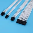thumbnail image 4 of Basic Extension Cable Kit; 1pcs Atx 24pin/eps 4+4pin/pci-e 8pin/pci-e 6pin Power Extension Cable, 4 of 5
