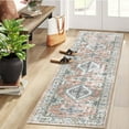 thumbnail image 2 of Haperlare Vintage Runner Rugs for Hallway,Machine Washable Non Slip Entryway Rugs,Pink Rugs for Laundry Kitchen,2'x6' Indoor Floor Mat, 2 of 7