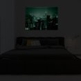 thumbnail image 4 of Startonight Canvas Wall Art Black and White Abstract Skyscrapers and Lights, Dual View Surprise Artwork Modern Framed Ready to Hang Wall Art 100% Original Art Painting 23.62 X 35.43 inch, 4 of 9