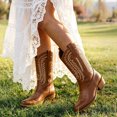 thumbnail image 7 of Ecetana Cowboy Boots for Women Wide Calf Embroidered Western Cowgirl Boots, 7 of 7