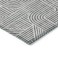 thumbnail image 4 of Addison Rugs Chantille Indoor/Outdoor Transitional Lines Gray Washable Rectangle Rug, 5' x 7'6", 4 of 6