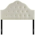 thumbnail image 3 of Modway MOD-5164 Sovereign Tufted Button Linen Fabric Upholstered Full Headboard in Ivory, 3 of 5