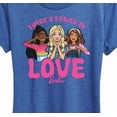 thumbnail image 3 of Barbie - Theres Power In Love - Women's Short Sleeve Graphic T-Shirt, 3 of 5