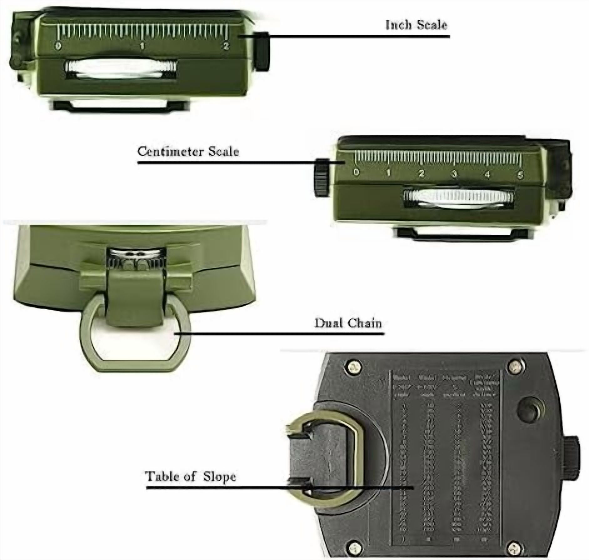 Compass, Hiking Compass for Survival with Lensatic – Water-Resistant Durable and Pocket-Sized